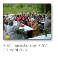 Fr�hlingsexkursion + GV 29. April 2007