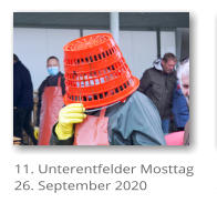 11. Unterentfelder Mosttag 26. September 2020
