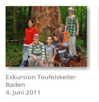 Exkursion Teufelskeller Baden 4. Juni 2011