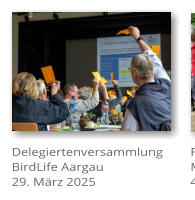 Delegiertenversammlung BirdLife Aargau 29. Mrz 2025