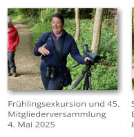 Frhlingsexkursion und 45. Mitgliederversammlung 4. Mai 2025